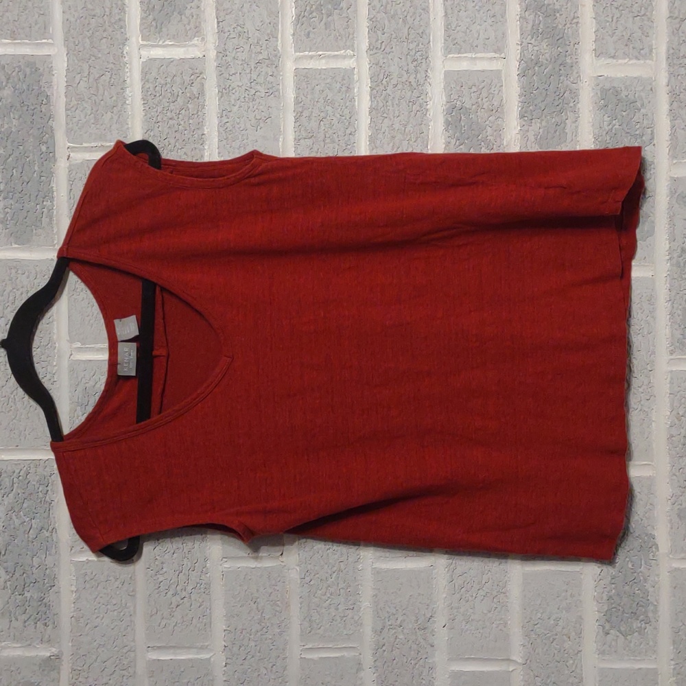 Kenar 100% Linen Rust Red Lightweight Tank Top Size Medium